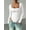 White, variant on MOYIKO Square Neck Tops for Women Long Sleeve Body Suits Womens Fitted Tight Tops