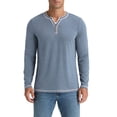 thumbnail image 2 of Iceglad Mens Henley Shirts Long Sleeve T Shirt Fashion Casual Slim V Neck Shirts, 2 of 10