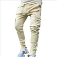 thumbnail image 2 of Pantalones de hombre con múltiples bolsillos y múltiples bolsillos, pantalones cargo para hombre, pantalones de jogging ajustados y elásticos, pantalones holgados de licra, ropa de alta calidad, noved, 2 of 5