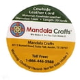 thumbnail image 4 of Mandala Crafts Round Cowhide Genuine Leather String Cord, Natural Rawhide Rope for Jewelry Making, Kumihimo Braiding, Shoelaces (1mm, Gray), 4 of 4