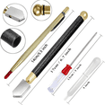 thumbnail image 4 of Glass Cutting Kit with Ruler, Oil Bottle, Scoring Tools, 3-14mm,Glass Cutting Tool Wite Carbide Tip Scriber,Steel Ruler, 4 of 7