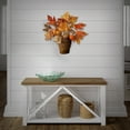 thumbnail image 2 of 16 in. Artificial Flowers in Wicker Basket, Decorated with Pumpkins, Gourds, Berry Clusters, Burlap, 2 of 2