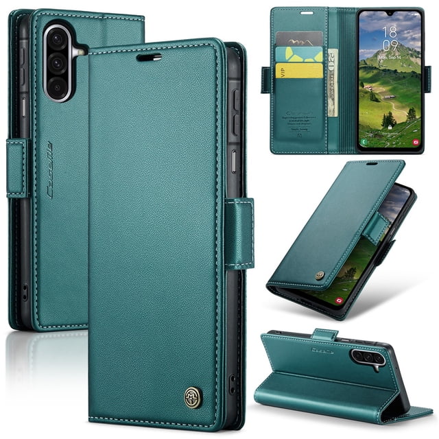 CaseMe Funda de Cuero para Samsung Galaxy A26 5G con Bloqueo RFID, para Samsung Galaxy A26 5G Funda para Mujer Hombre Tarjetero Cierre Magnético Funda Tipo Folio para Samsung Galaxy A26 5G