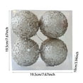 thumbnail image 2 of Large Shatterproof Christmas Ornament Hanging For Holiday Party Festive Home Indoor Outdoor Xmas Tree Decoration Spheres 4PCS, 2 of 6