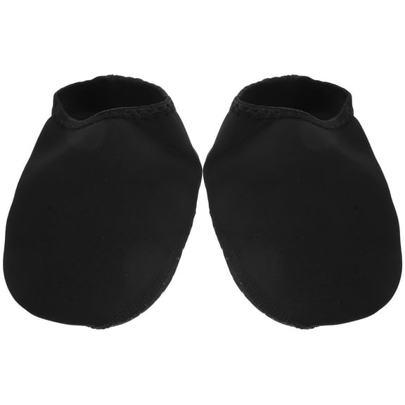 ETEREAUTY 1Pair Black Breathable Water Socks with Flexible Sole for Pool Beach and Outdoor Use