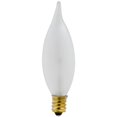 thumbnail image 1 of Globe Electric 70837 25W CA8 Westpointe Lustre Givré Ampoule à Pointe Courbée - Lot de 2, 1 of 1