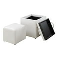 thumbnail image 2 of Convenience Concepts Designs4Comfort Park Avenue Single Ottoman with Stool , Multiple Finishes, 2 of 6