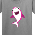 thumbnail image 4 of Inktastic Cute Shark, Little Shark, Pink Shark, Sea Animal Youth T-Shirt, 4 of 5
