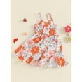 thumbnail image 3 of Bagilaanoe Toddler Baby Girl Summer Dress Print Sleeveless A-line Dresses 1T 2T 3T 4T 5T 6T Kids Casual Swing Sundress, 3 of 7