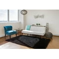thumbnail image 2 of Freya Plush Shag Rug with Metallic Sheen, Noir Black, 7ft-6in x 9ft-6in Area Rug, 2 of 5