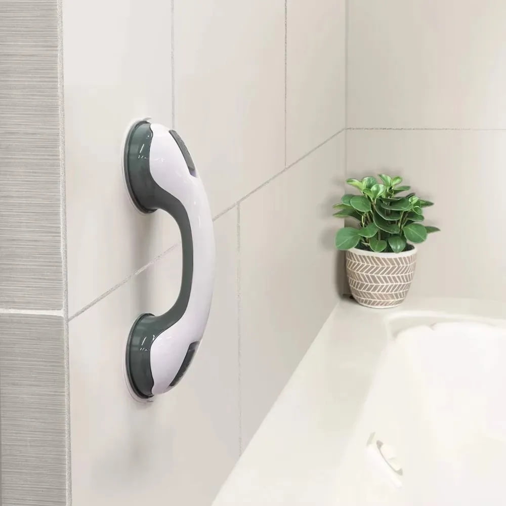 New Shower Handle Grab Bars Ultra Grip Dual Locking Safety Suction Cups Helping Handle Anti Slip Support for Toilet Bathroom