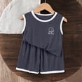 thumbnail image 2 of ATOGUTA Boys Summer Outfits Sleeveless Tank Tops and Workout Shorts Set 2 Piece Clothing Set Size 0-15, Gray, 2 of 7