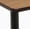River Cherry, Black Base, variant on KFI Studios Mode 2.5' x 5' Dining Table, Studio Teak, Black Base