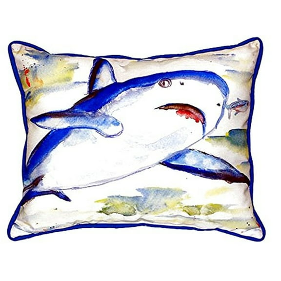 Betsy Drake SN213 11 x 14 in. Shark Small Indoor & Outdoor Pillow