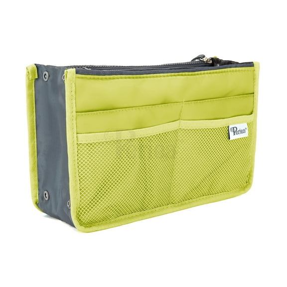 Periea Chelsy Purse Organizer - Handbag, Tote, Bag Organizer Insert - 13 Pockets, 3 Sizes, 39 Colors (Bright Green, Medium)