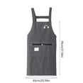thumbnail image 7 of sruoe Cooking Aprons, Aprons with Pockets, Aprons for Cooking, Unisex Apron, Adult Aprons for Kitchen, Gray, 7 of 7