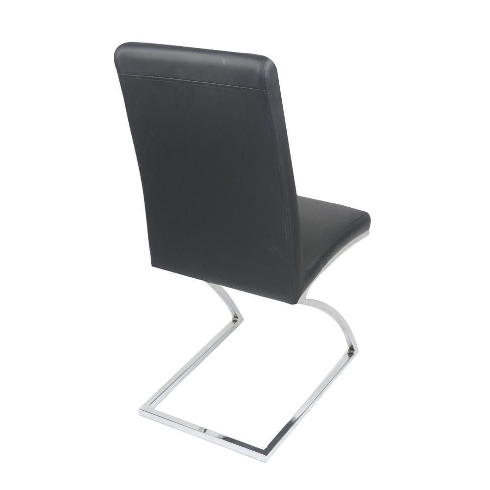 Chaise de salle à manger canadienne Monalisa noire (Ensemble de 2)