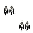 thumbnail image 1 of Guardurnaity Pendientes de plumas con borlas, colgantes largos bohemios con estilo, cómodos, a la moda, atractivos, colgantes de oreja para mujeres Type3 NO3, 1 of 6
