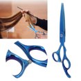 thumbnail image 4 of Tijeras De Corte De Pelo, Tijeras De Barba De Acero Inoxidable Ergonómicas Portátiles Para Peluquería Para Peluquería Para Estilista Para Peluquería Cergrey tijeras planas, 4 of 8