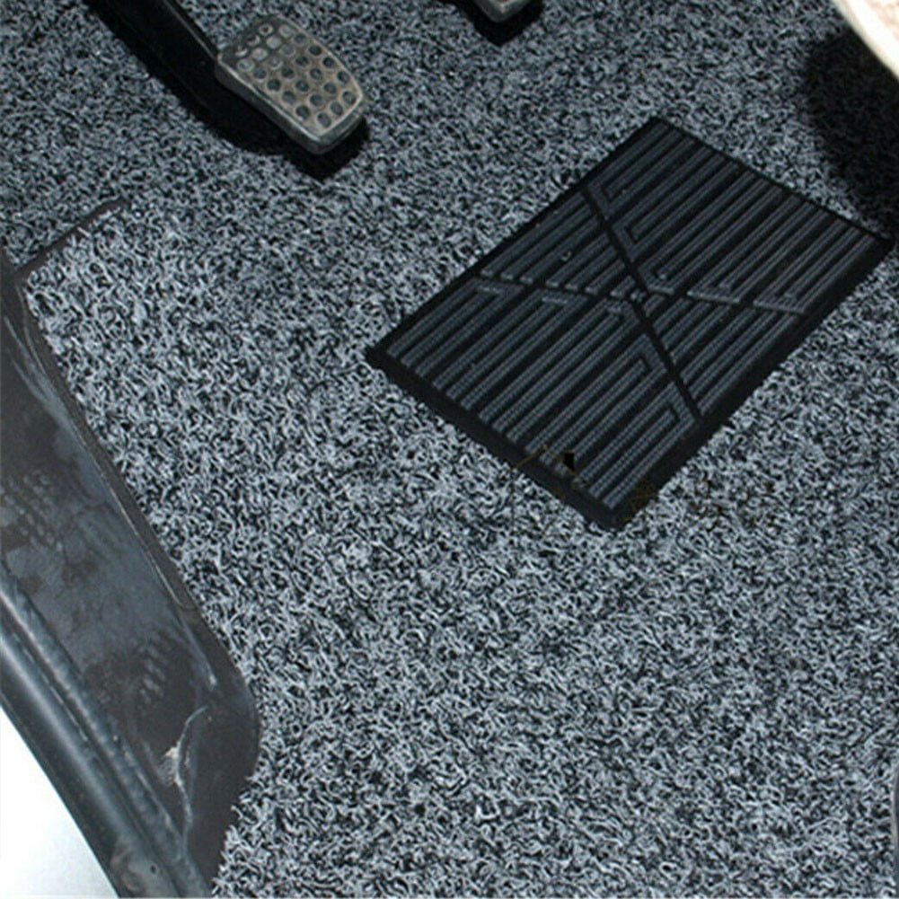 Car Carpet Plate Floor Pad Heel Foot Mat Pedal Patch Cover Black PVC Waterproof 