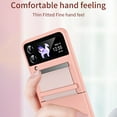 thumbnail image 6 of Feishell Folding Case for Samsung Galaxy Z Flip3 with Soft Belt Hinge Protection Phone Cover, Luxury Colors Ultra Slim Lightweight Rugged PC Shockproof Thin Fit Case for Samsung Galaxy Z Flip3,Pink, 6 of 9