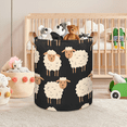 thumbnail image 7 of Qzaxky Cartoon Shepp Laundry Basket Organizer Foldable Tall Large Laundry Basket Collapsible Folding Laundry Basket Dirty Clothes Fabric, 7 of 7