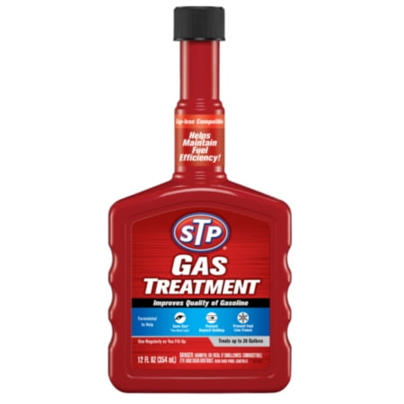 STP Gas Treatment - Made with Jet Fuel - Improves the quality of Gas - Powerful cleaning agents to fight fuel system deposits, 12 oz bottle, sold by