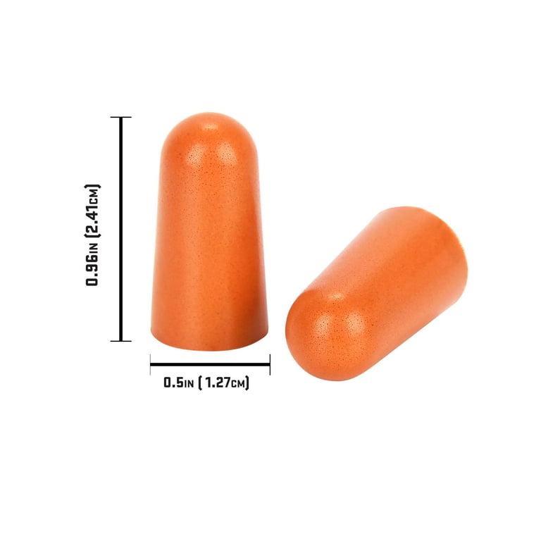 ULTRX™ Foam Ear Plugs, 50 Pair Value Pack, Orange, Adult, Unisex