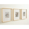 thumbnail image 3 of Kate and Laurel Inglewood Modern Wall Picture Frame Set of 3, 11x14 matted to 5x7, Natural Wood, Three-Piece Frame Set for Gallery Wall Accent Set in Living Room Decor, 3 of 9