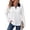 15# White, variant on Striped Polo Shirts for Women Long Sleeve Rugby Shirts Loose Preppy Collared Pullover Fall Casual