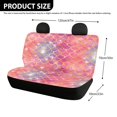 thumbnail image 3 of Uourmeti Pink Mermaid Scales Car Back Seat Covers, Set of 2 Pieces Stretch Waterproof Seat Covers for Pet and Daily Car Interior Use, 3 of 3