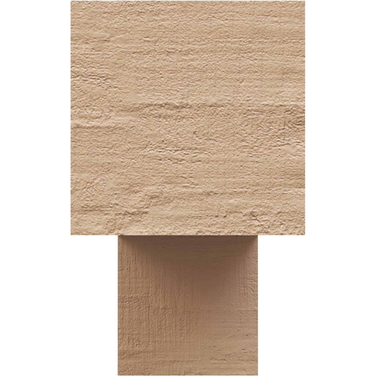 2"W x 12"D x 4"H Thin Chapel Hill Rough Cedar Woodgrain TimberThane Corbel, Primed Tan