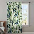 thumbnail image 3 of Blueberry Botanical Sheer Curtains 54 Inches Long, Spring Leaves Branches Farmhouse Light Filering Curtains, Breathable Simi Curtain Privacy Drapes for Kitchen Bathroom Small Window Treatment, 3 of 9