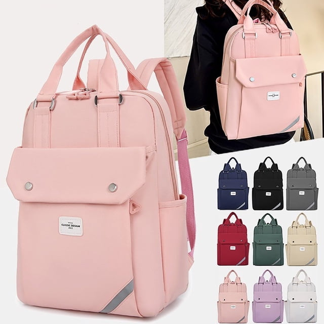 Fiudx Mochila de Viaje para Exteriores, Elegante Diseño En Rojo Oscuro, Almacenamiento Multicapa, Nailon Resistente E Impermeable, Correas Transpirables y Cómodas, Ideal para Uso Escolar Informal, Us