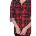 thumbnail image 4 of White Mark Women's Oakley Plaid Top, 4 of 4