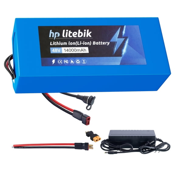 48v 14ah Bicycle Battery Lithium ion 1000W with 2A Charger