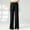 Black, variant on Patlollav Womens Leggings Yoga Pants Solid Color Casual Pleated Straight Leg Wide Leg Pants Loose Trousers