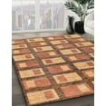 thumbnail image 3 of Ahgly Company Machine Washable Indoor Round Abstract Red Fox Red Area Rugs, 3' Round, 3 of 7