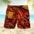 thumbnail image 1 of Bañador corto ajustado para hombre con estampado y bolsillos, traje de baño deportivo de secado rápido., 1 of 3