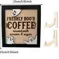 thumbnail image 3 of Halloween Fresh Ghostly Coffee Sign Tabletop Ornament Funny Halloween Ghostly Ornament Sign Coffee Sign Halloween Sign Coffee Sign Halloween Kitchen Sign With Bracket, 3 of 5