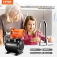 thumbnail image 3 of STAWAY 1.6 HP Shallow Well Pump with 5-Gallon Pressure Tank - 1320 GPH, 30/50 PSI Switch, Stainless Steel, High Efficiency, Thermal Protection, 3 of 9