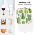 thumbnail image 6 of Picia Cactus And Succulent Printed Leather Coasters for Drinks, 4" Drink Coasters Set of 4 for Tabletop Protection, Handmade Luxurious Home Décor and Housewarming Gift -Square, 6 of 6