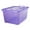 Purple, variant on Life Story 55 Qt Stackable Storage Bin, Heavy Duty Lidded Container, Black/Gray, 6 Pack