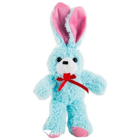 Veil Entertainment Spring Fluffy Ribbon Easter Bunny Toy Gift 12" Plush Animal