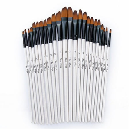 Artist Paint Brushes Set Art Painting Supplies Acrylic Oil Paintings Kids 12 Pcs (Best Paint Brush For Lettering)