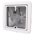 thumbnail image 1 of Ventilateur de Ventilation d'Air RV, 340 X 340mm Angle Réglable Résistant aux Chocs et à l'Eau avec Écran en Maille pour Véhicule Récréatif, 1 of 7