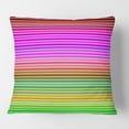 thumbnail image 2 of Designart Horizontal Retro Geometrical Pattern II' Mid-Century Modern Throw Pillow - 18x18, 2 of 2
