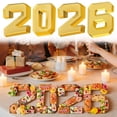 thumbnail image 1 of 4Pcs 2026 Cardboard Charcuterie Platter Delicatessen Tray For Graduation Anniversary Birthday Party Food Storage 4PCS, 1 of 7