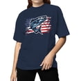 thumbnail image 2 of Patriotic Fishing American Flag Women's T-shirt, 2 of 3