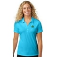 thumbnail image 1 of Womens Cute irish Shamrock Patch Polo Shirt, Small Atomic Blue, 1 of 5